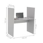 Balcao De Atendimento 1 Lugar Mixer Cinza