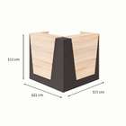 Balcão De Atendimento Em L Recepção Calvi E Preto 121 Cm