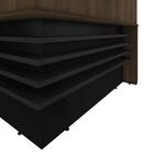 Balcão De Atendimento Em L Tamburato A06 Marrom/preto - Mpoze