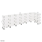 Balcão De Atendimento L Modulado Em Vidro 3,00 X 1.10 X 1.00