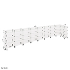 Balcão De Atendimento L Modulado Em Vidro 4,00 X 1.10 X 1.00