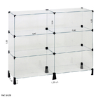 Balcão De Atendimento Modulado Em Vidro - 1,20 X 1,00 X 0,40