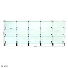 Balcão De Atendimento Modulado Em Vidro - 2,50 X 1,00 X 0,40