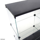 Balcão De Atendimento Modulado Em Vidro Com Base Mdf E Rodízi