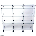 Balcão De Atendimento Modulado Em Vidro Com Porta Bijuteria -