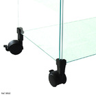 Balcão De Atendimento Modulado Em Vidro Com Rodízios - 1,50x