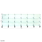 Balcão De Atendimento Modulado Em Vidro Com Rodízios - 3,00 X