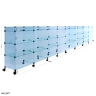 Balcão De Atendimento Modulado Em Vidro Com Rodízios - 4,00 X