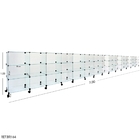 Balcão De Atendimento Modulado Em Vidro Com Rodízios - 7,00 X