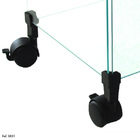 Balcão De Atendimento Modulado Em Vidro Com Rodízios - 9,50 X