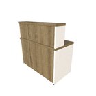 Balcão De Atendimento Para Recepção - 120cm De Largura Branco