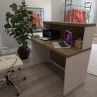 Balcão De Atendimento Para Recepção - 120cm De Largura Branco