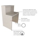 Balcão De Atendimento Para Recepção - Pequeno 80cm De Largura