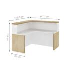 Balcão De Atendimento Reading Carvalho Branco