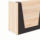 Balcão De Atendimento Recepção Calvi E Preto 120 Cm