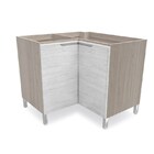 Balcão De Canto 02 Portas Solaris Carvalle/pedra - Kappesberg