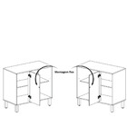 Balcão De Canto 1 Porta Em Mdf Divina Mgm Móveis