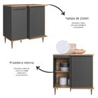 Balcão De Canto 1 Porta Isabelle Freijó/grafite