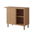 Balcão De Canto 1 Porta Luiza Yescasa Freijó/titanium