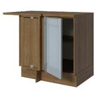 Balcão De Canto 1 Porta Rustic/cinza Lux Madesa