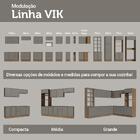 Balcão De Canto 1 Porta Rustic/cinza Vik Madesa