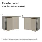 Balcão De Canto 1 Porta Suspenso Crema Nice Madesa