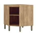 Balcão De Canto 1 Prateleira Floripa Freijó Vanilla