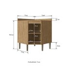 Balcão De Canto Belgica  Mel/mel