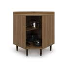 Balcão De Canto Com Tampo Paris 1 Pt Nogal