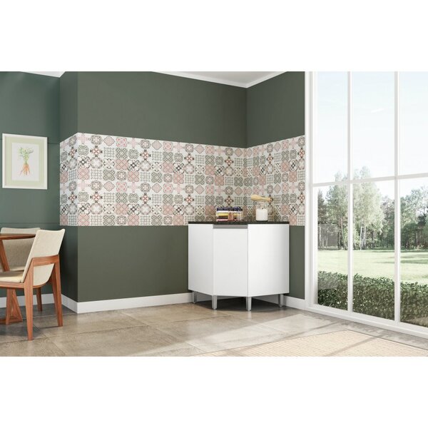 Balcão De Canto Evidence Com Tampo 1 Porta 70 Cm Poliman