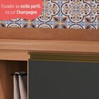 Balcão De Canto Macadâmia 1 Porta Freijó E Grafite