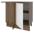 Balcão De Canto Madesa Stella 1 Porta - Rustic/branco