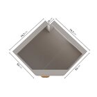 Balcão De Canto Oblíquo Com Tampo Arizona Cabecasa Madeiraori