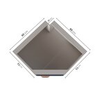 Balcão De Canto Oblíquo Sem Tampo Arizona Cabecasa Madeiraori