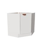 Balcão De Canto Oblíquo Sem Tampo Arizona Cabecasa Madeiraori