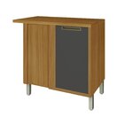 Balcão De Canto Para Cozinha 1 Porta Imperatriz 100% Mdf Frei