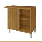 Balcão De Canto Para Cozinha 1 Porta Imperatriz  Freijó/off W