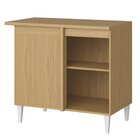 Balcão De Canto Para Cozinha 1 Porta Nevasca Atacama/branco