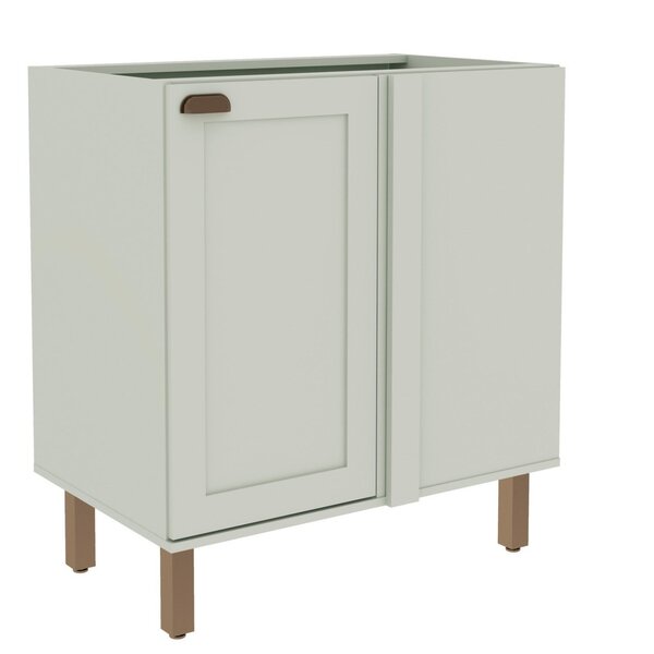 Balcão De Canto Para Cozinha 1 Porta Sem Tampo Iluminata  Ver