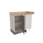 Balcão De Canto Reto 1 Porta Arizona Cabecasa Madeiraoriginal