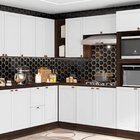 Balcão De Canto Reto 1 Porta Com Tampo Unna Poliman Móveis No