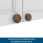 Balcão De Canto Reto 1 Porta Com Tampo Unna Yescasa Branco