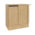 Balcão De Canto Reto 90cm Com Tampo Nara Cabecasa Madeiraorig