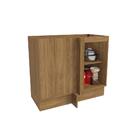 Balcão De Canto Reto Celeste Kappesberg 100% Mdf 1 Porta Nogu