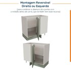 Balcão De Canto Reto Sem Tampo 1 Porta Arizona Cabecasa Madei