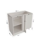 Balcão De Canto Reto Sem Tampo 1 Porta Arizona Cabecasa Madei