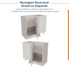 Balcão De Canto Reto Sem Tampo 1 Porta Arizona Cabecasa Madei