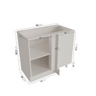 Balcão De Canto Reto Sem Tampo 1 Porta Arizona Cabecasa Madei