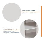 Balcão De Canto Reto Sem Tampo Com Rodapé Puxador 150mm Ipane