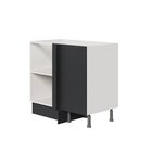 Balcão De Canto Reto Sem Tampo Com Rodapé Puxador 150mm Ipane